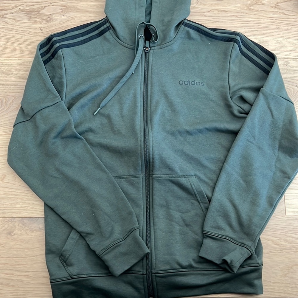 Mens adidas zip up hoodie sweater